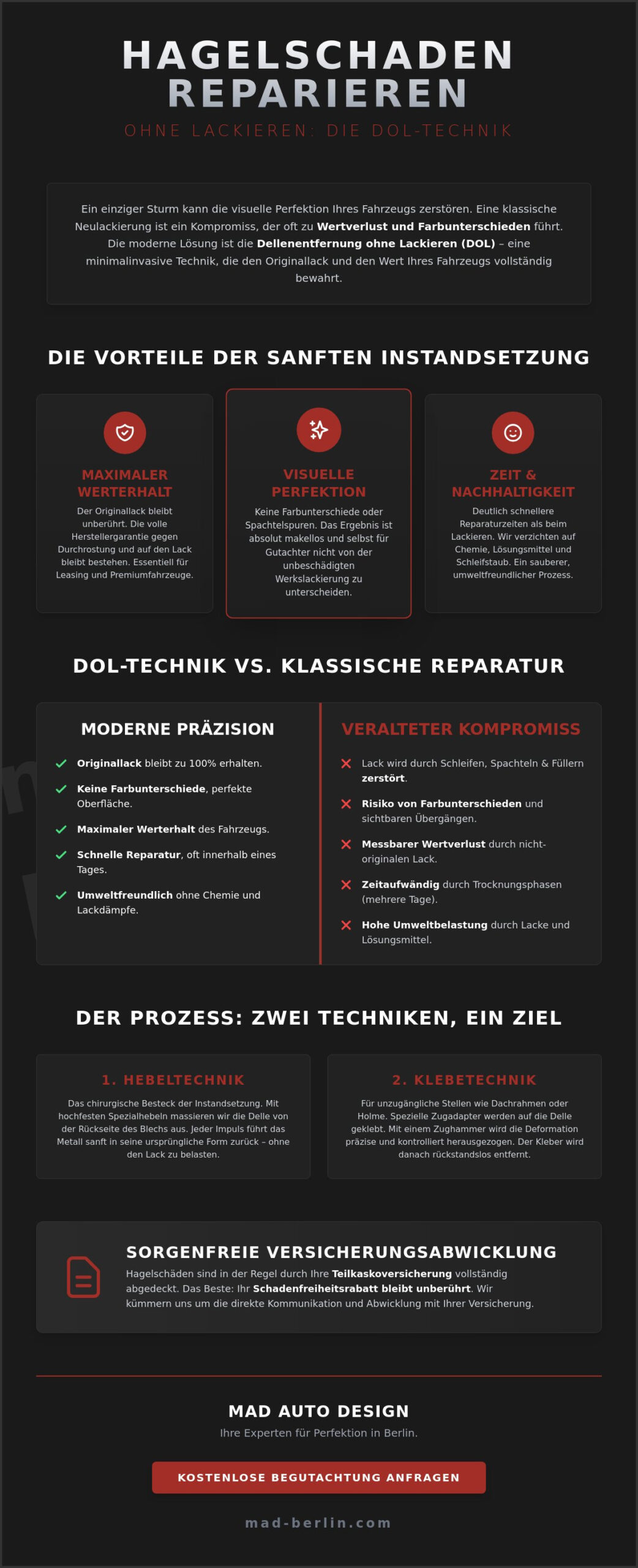 Hagelschaden ohne Lackieren reparieren: Die Kunst der sanften Instandsetzung 2026