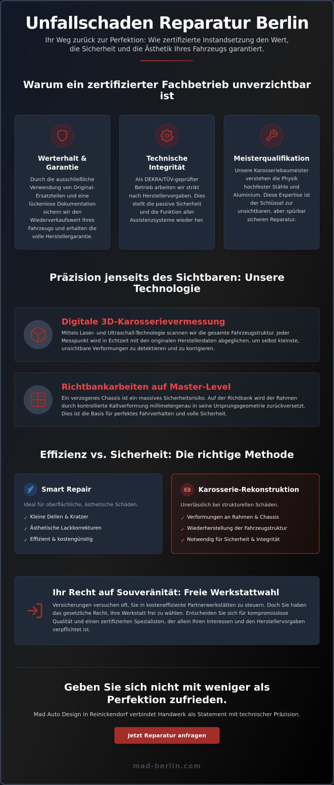 Zertifizierter Karosseriefachbetrieb Berlin: Exzellenz in Handwerk & Design
