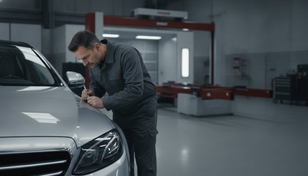 Mercedes Karosseriereparatur Berlin: Präzision für den Stern auf Werksniveau